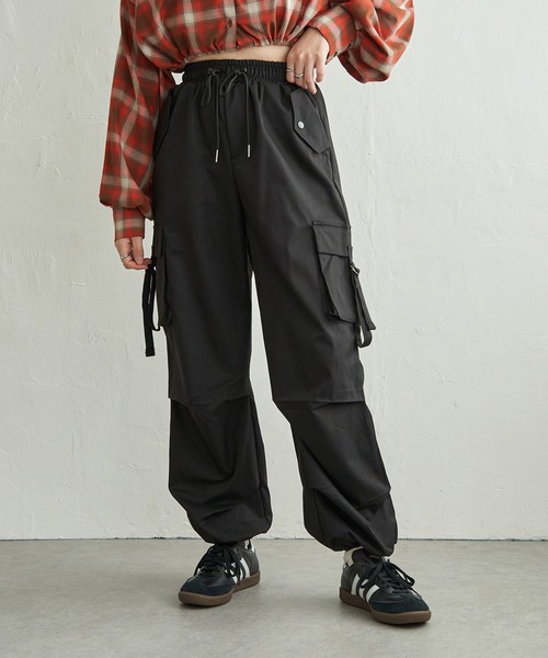VENCE EXCHANGE カーゴパンツ フラップポケットタブ付きカーゴパンツ