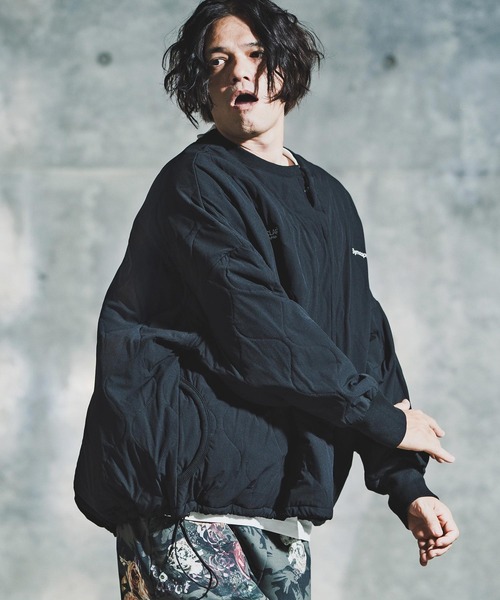 mlt5414-Wave Quilted Ripstop Pullover ウェーブキルトプルオーバー(192-035-gla-cf) メンズ_2