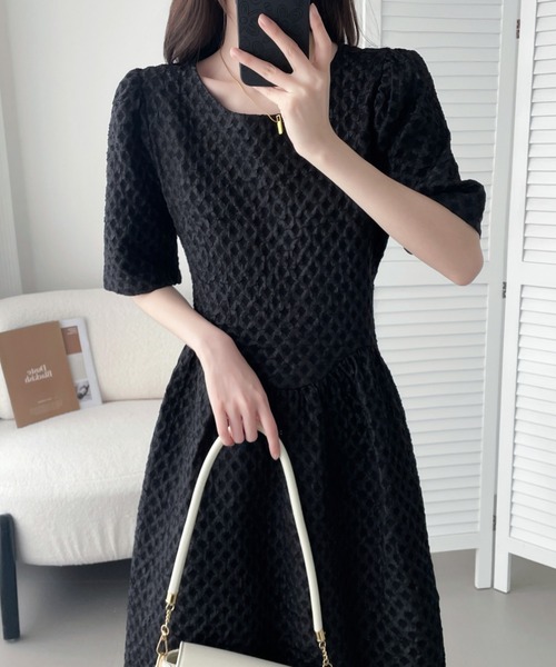 「ABITOKYO」 半袖ワンピース M ブラック レディース_画像7