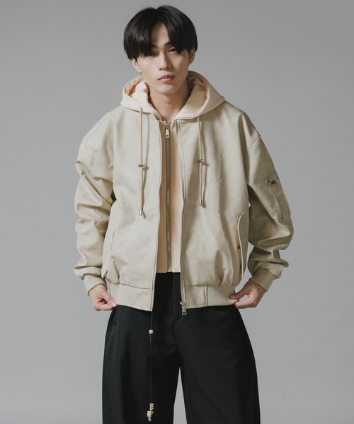【未使用•タグ付✨】JOSEPE レザージャケット 22SS 超軽量 ベージュ TNfVKgrpVdyv.jpg?width=768