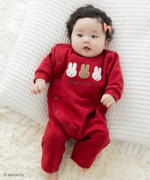 Miffy（ミッフィー） ベビー服 ロンパース 「ミッフィー」裏毛
