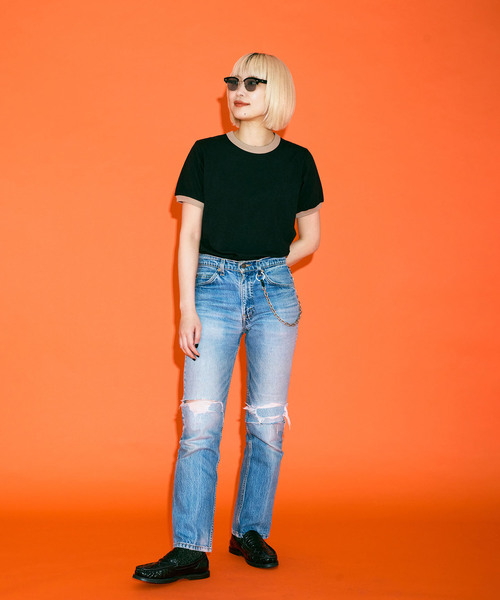 「CITYSHOP」 半袖カットソー FREE ブラック レディース_画像2