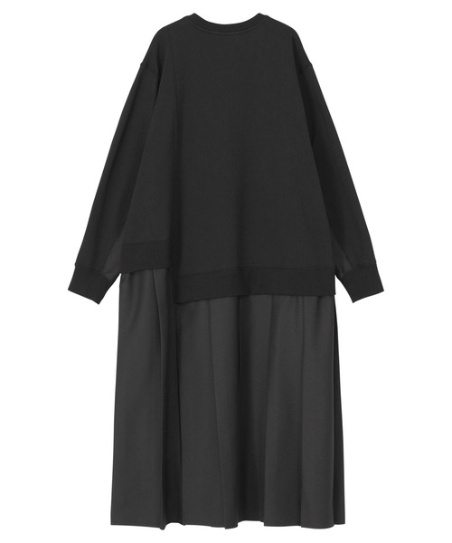 アートドッキングスェットワンピース La-gemme（ラジェム） ワンピース ドッキングスウェットワンピース