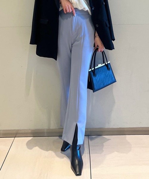 新品未使用 anuans 加工ブーツカットデニムパンツ 1 ライトブルー anuans（アニュアンス） 加工ブーツカットデニムパンツ 1 ライトブルー