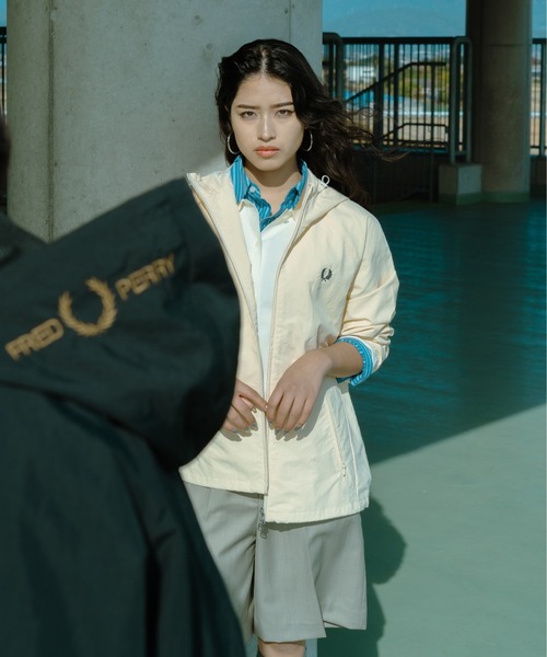 FRED PERRY（フレッドペリー） ブルゾン ジャンバー 別注 フード刺繍