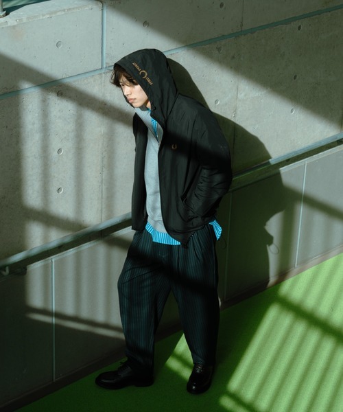 FRED PERRY（フレッドペリー） ブルゾン ジャンバー 別注 フード刺繍