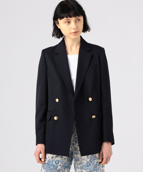 TOMORROWLAND」 「MACPHEE」テーラードジャケット 36 ネイビー レディース