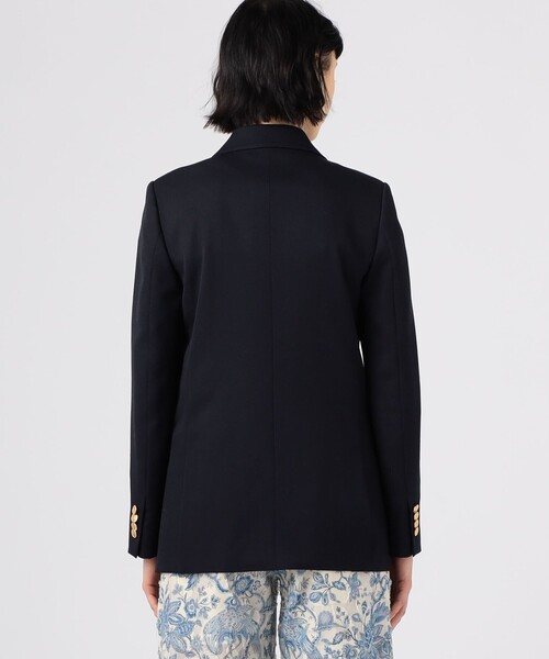 MACPHEE ネイビー テーラードジャケット 36 TOMORROWLAND」 「MACPHEE」テーラードジャケット 36 ネイビー レディース