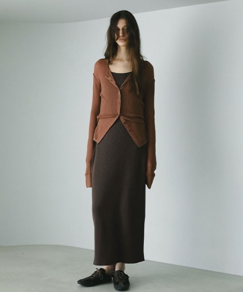 ETRE TOKYO（エトレトウキョウ） ニットワンピース FREE ブラウン