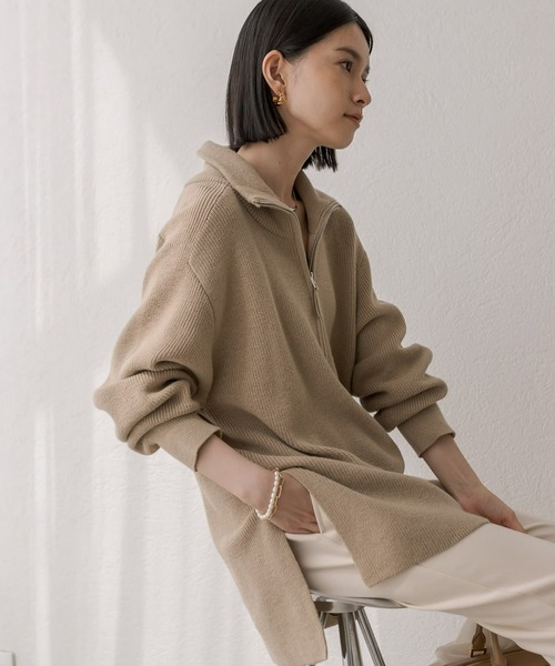 「RIVE DROITE」 長袖ニット FREE ブラウン レディース_画像2