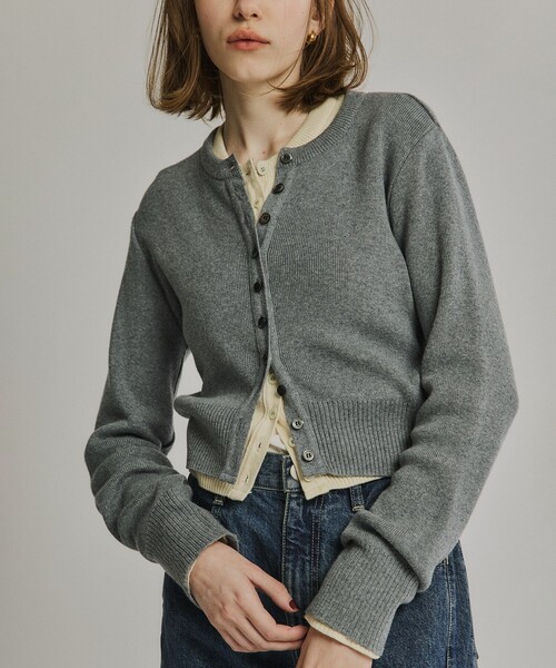 【限定お値下げ！】PUBLIC TOKYO コットンカシミヤクルーカーディガン PUBLIC TOKYO（パブリックトウキョウ） カーディガン コットンカシミア