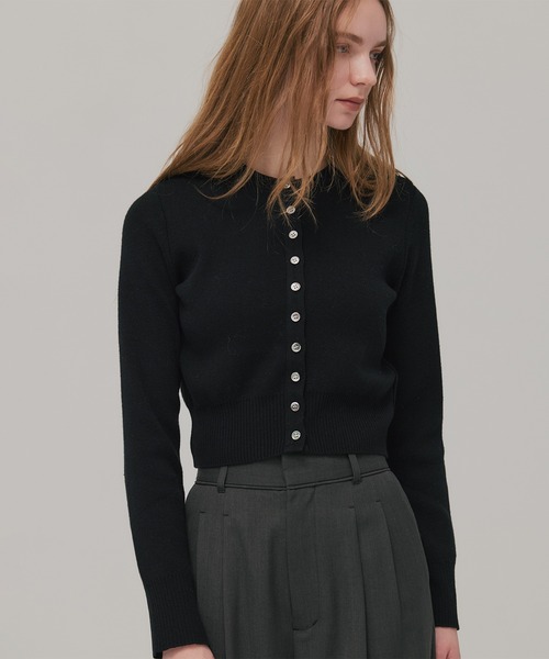 PUBLIC TOKYO コットンカシミヤクルーカーデ コットンカシミヤクルーカーデ(FREE IVORY): : ウィメンズ｜PUBLIC