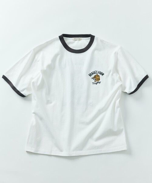 「FREAK'S STORE」 半袖Tシャツ LARGE ホワイト メンズ_画像7