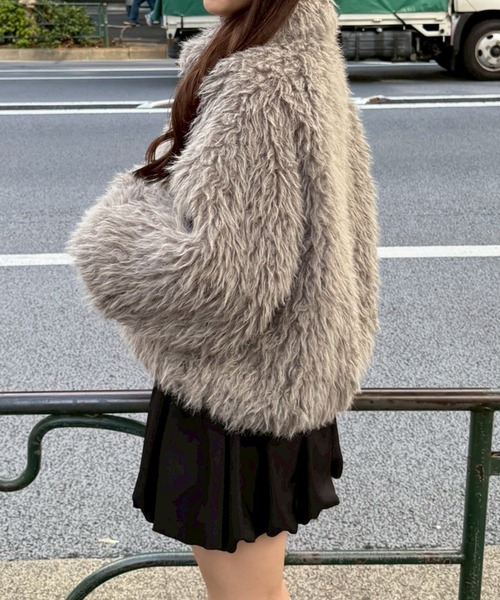 未使用 mgSable シルク レッキスファー ブルゾン リバーシブル 3way 未使用 mgSable シルク レッキスファー ブルゾン リバーシブル 3way 未