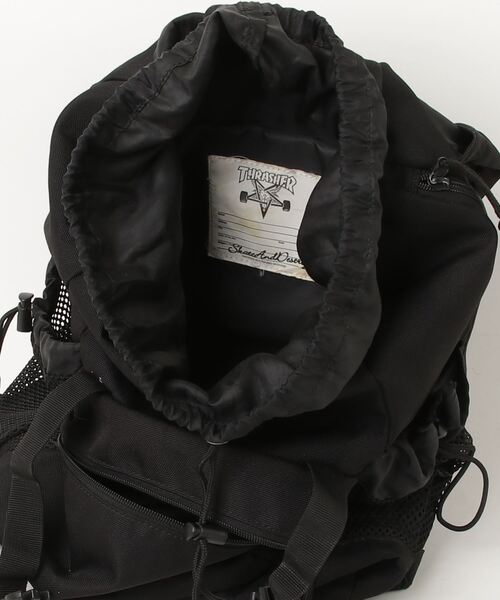 THRASHER ブラックリュック THRASHER（スラッシャー） 刺繍リュック - ブラック メンズ : ZOZOTOWN