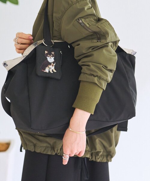 BEARDSLEY（ビアズリー） トートバッグ DogプリントBAG(Lサイズ