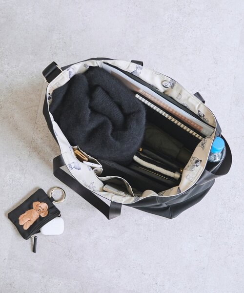 BEARDSLEY（ビアズリー） トートバッグ DogプリントBAG(Lサイズ