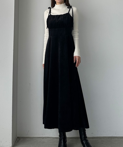 「Louere」 キャミソールワンピース LARGE ブラウン系その他 レディース_画像5