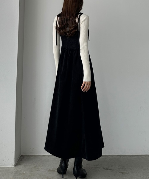 「Louere」 キャミソールワンピース LARGE ブラウン系その他 レディース_画像6