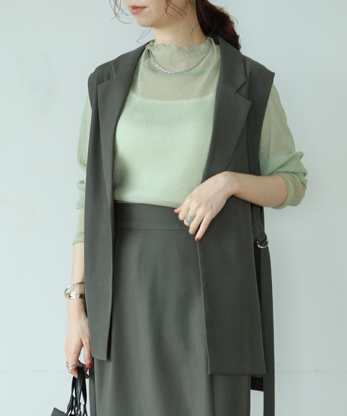 「LEPSIM」 セットアップ FREE グレー レディース_画像3