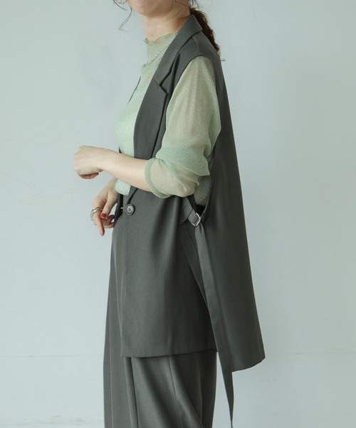 「LEPSIM」 セットアップ FREE グレー レディース_画像4