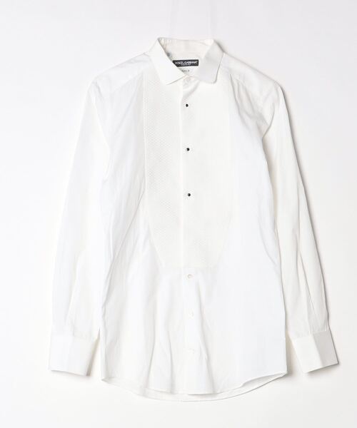 Dolce & Gabbana ホワイト長袖シャツ DOLCE&GABBANA（ドルチェ & ガッバーナ） 長袖シャツ X-SMALL ホワイト