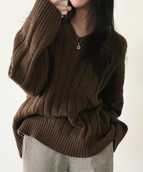 「Ulysses」 「Girly Doll」長袖ニット F ベージュ レディース_画像2