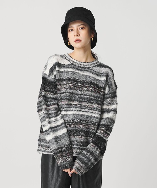 BEAUTY＆YOUTH UNITED ARROWS ニット セーター マルチボーダー ニット
