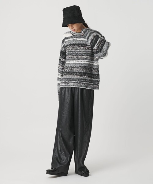 BEAUTY＆YOUTH UNITED ARROWS ニット セーター マルチボーダー ニット