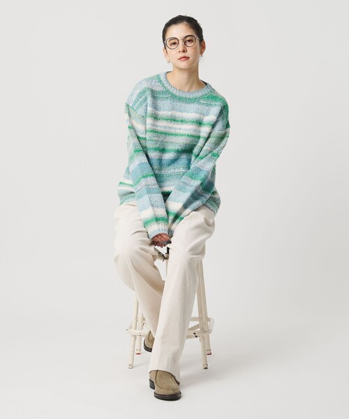 BEAUTY＆YOUTH UNITED ARROWS ニット セーター マルチボーダー ニット