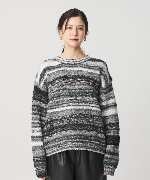 BEAUTY＆YOUTH UNITED ARROWS ニット セーター マルチボーダー ニット