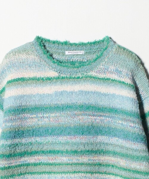 BEAUTY＆YOUTH UNITED ARROWS ニット セーター マルチボーダー ニット