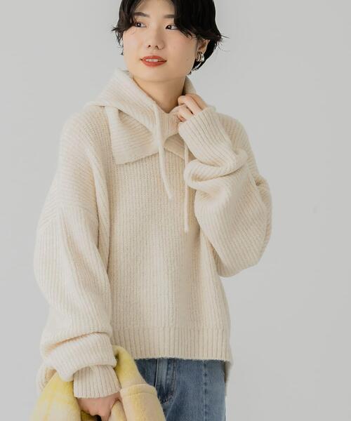 「KBF」 長袖ニット ONE グリーン レディース_画像2