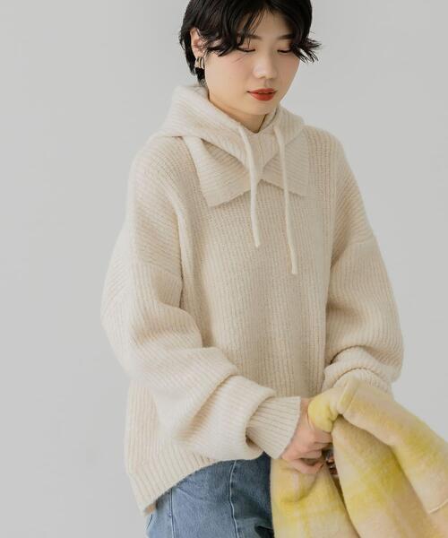 「KBF」 長袖ニット ONE グリーン レディース_画像3