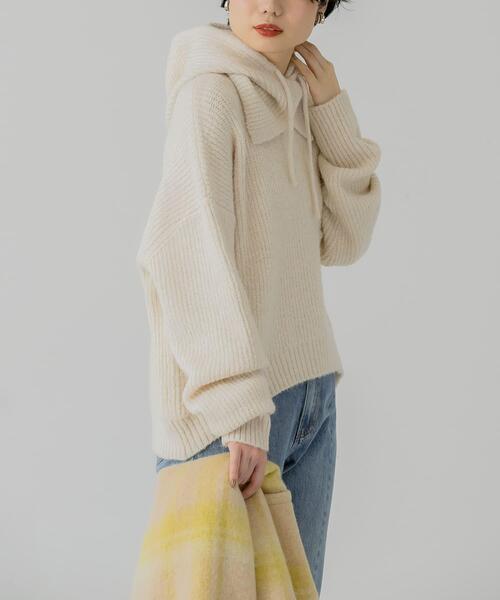 「KBF」 長袖ニット ONE グリーン レディース_画像5