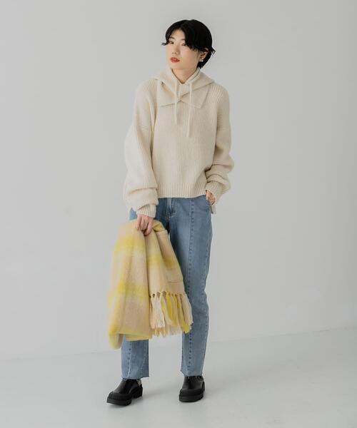 「KBF」 長袖ニット ONE グリーン レディース_画像7