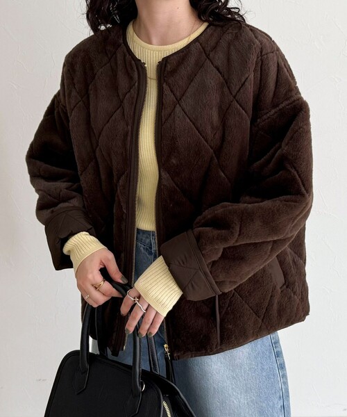 fredy emue（フレディエミュ） ムートンコート ボアコート ファー