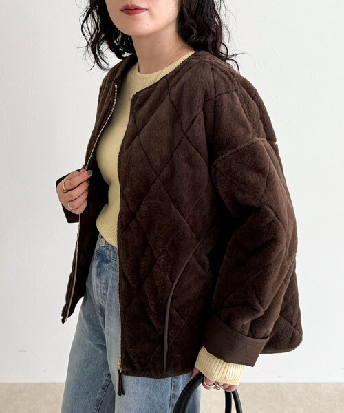 fredy emue（フレディエミュ） ムートンコート ボアコート ファー