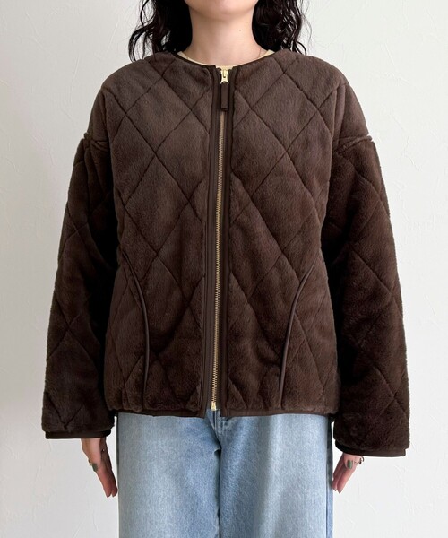 fredy emue（フレディエミュ） ムートンコート ボアコート ファー