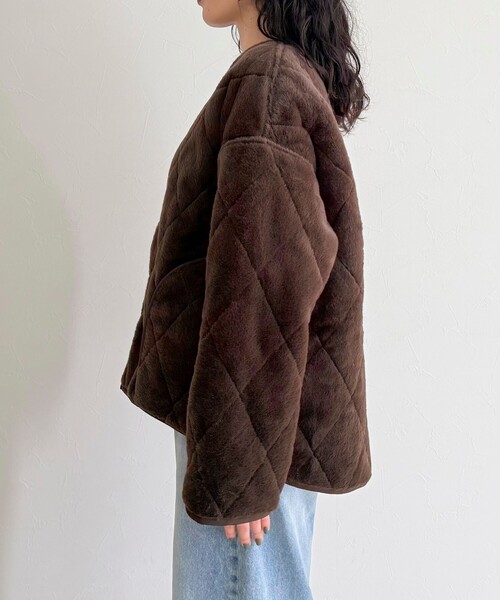 fredy emue（フレディエミュ） ムートンコート ボアコート ファー