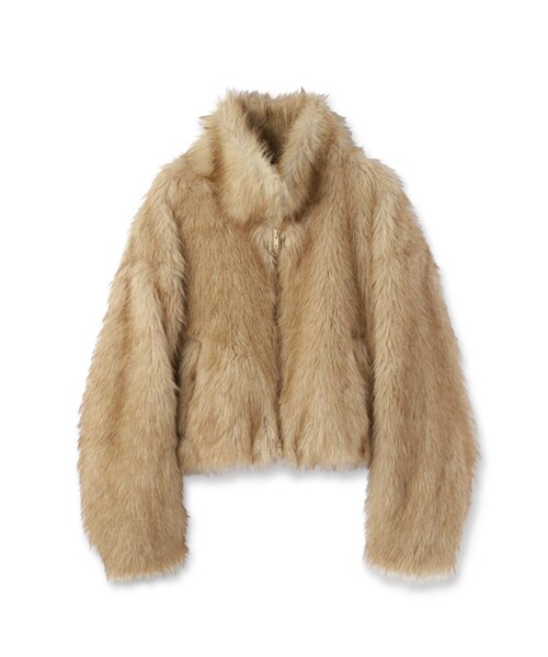 INDIVI GALLEST ブルゾン アウター 「再入荷」フェイクファーブルゾン