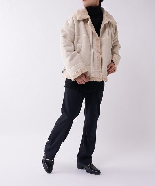 「Lui's」 「neucon」ブルゾン 1 アイボリー メンズ_画像8