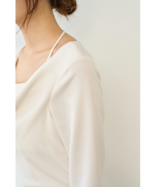 SNIDEL（スナイデル） ワンピース ドレープバックサテンロング