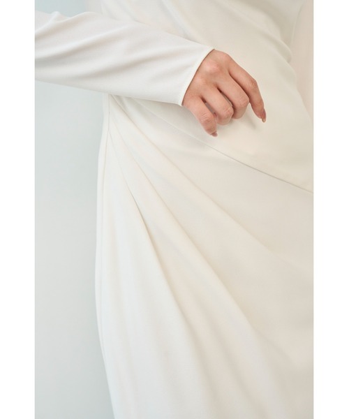 SNIDEL（スナイデル） ワンピース ドレープバックサテンロング