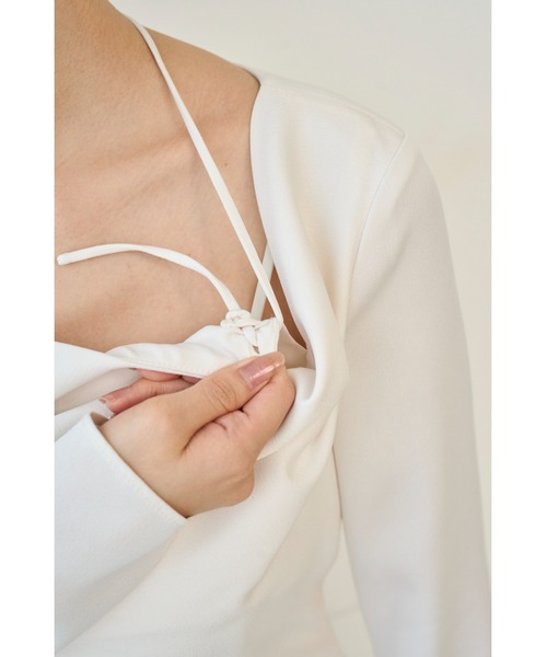 SNIDEL（スナイデル） ワンピース ドレープバックサテンロング