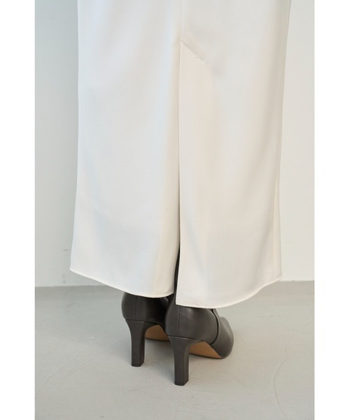 SNIDEL（スナイデル） ワンピース ドレープバックサテンロング