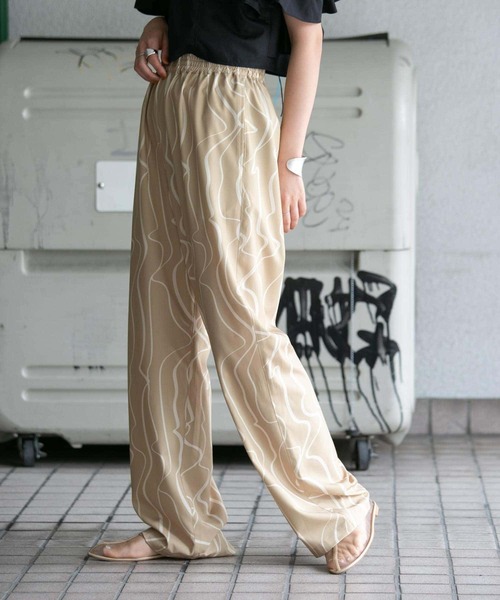 「KBF」 イージーパンツ ONE ブルー系その他 レディース_画像3