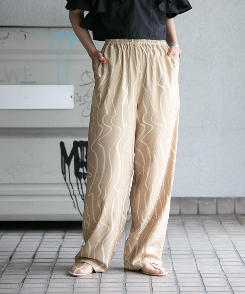 「KBF」 イージーパンツ ONE ブルー系その他 レディース_画像4