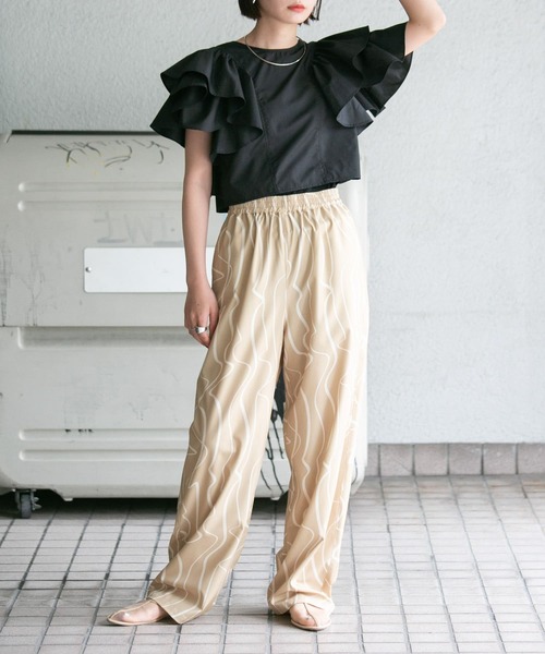 「KBF」 イージーパンツ ONE ブルー系その他 レディース_画像7