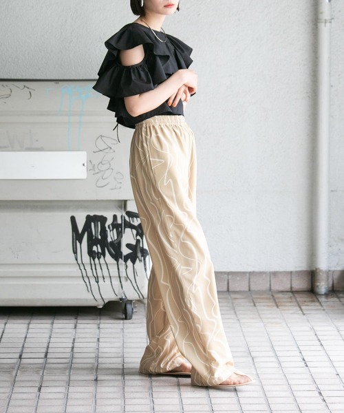 「KBF」 イージーパンツ ONE ブルー系その他 レディース_画像8